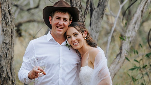 David and Frances Pollock on their wedding day. 