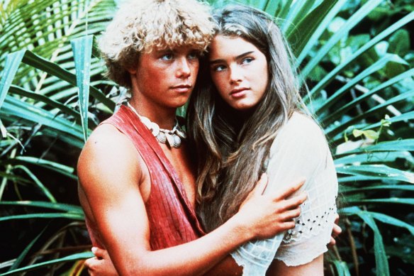 Brooke Shields and Christopher Atkins in the perplexing Blue Lagoon.