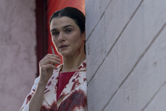 British actress Rachel Weisz stars alongside herself in Dead Ringers.