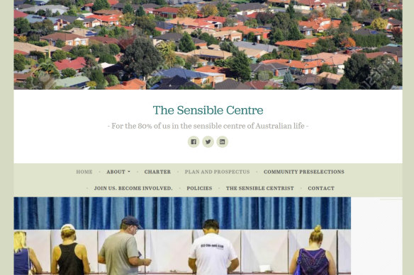 The Sensible Centre's homepage.