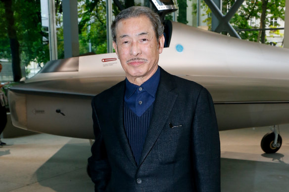 Japanese designer Issey Miyake at the ‘Fondation Cartier pour l’art contemporain’ 30th anniversary celebration in Paris, France, 2014.