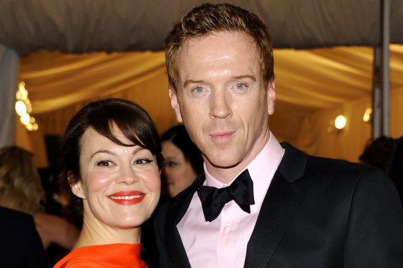 Helen McCrory and her husband Damian Lewis. 