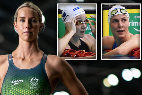 Emma McKeon, Cate Campbell and Bronte Campbell.
