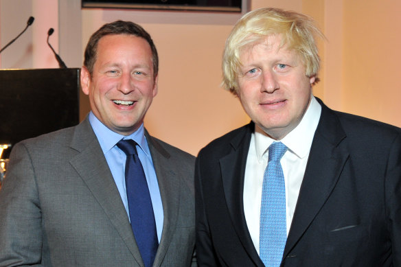 Former minister Ed Vaizey pictured with then-mayor of London Boris Johnson in 2013.