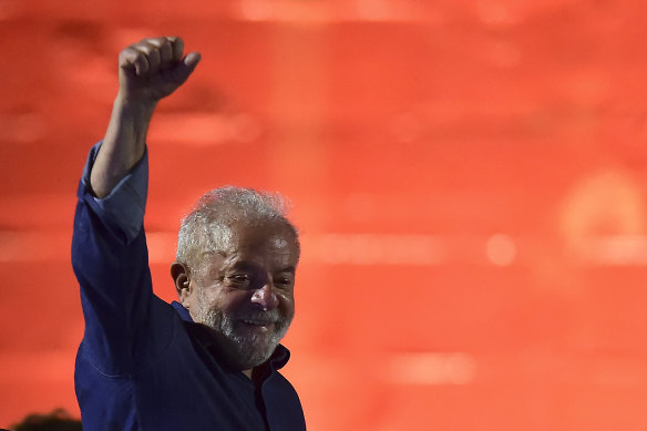 Lula da Silva after being elected as Brazil’s president.