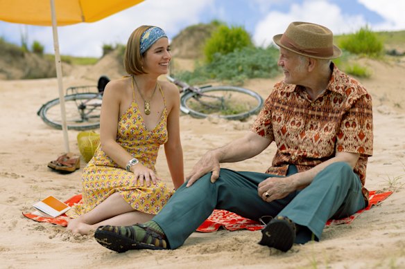 John Malkovich with Mariana di Girolamo, who plays a student he befriends in Wild Horse Nine.