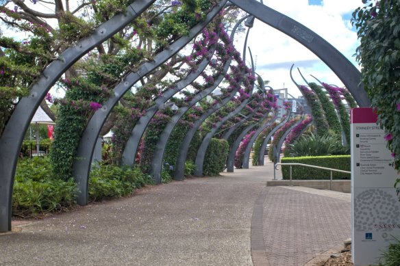 A landscape feature like South Bank’s Grand Arbour has been suggested for King George Square.