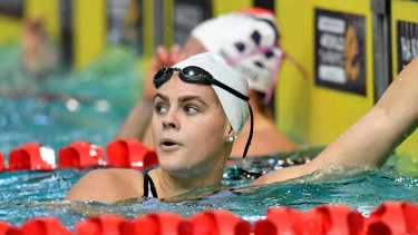 Shayna Jack competing at last month's trials in Brisbane.