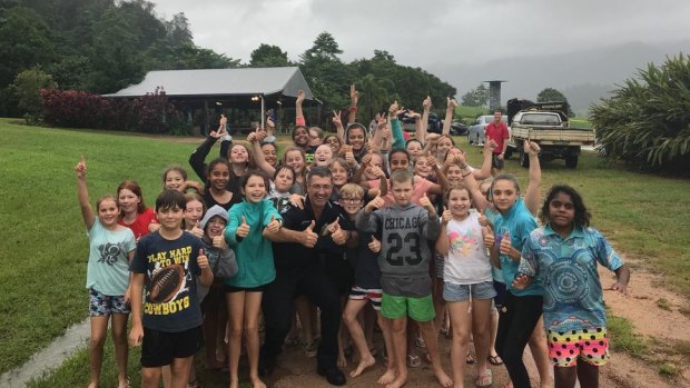 Near Tully, 71 year 6 students are being cared for by eight staff after they were flooded in at Echo Creek Adventure Camp.