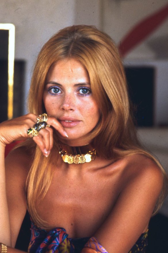 Britt Ekland  in Porto Ercole, Italy.