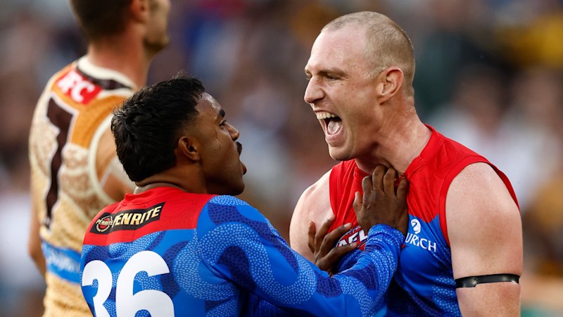 AFL LIVE: Dees firing against Hawks after ‘chaos’ outside the MCG; Roos demolished in Adelaide