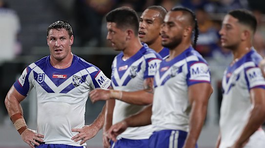 The Bulldogs after their loss to Bulldogs.