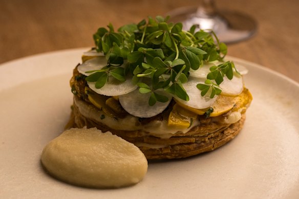 Root vegetable tart.