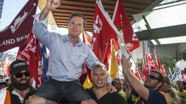 CFMEU state secretary Michael Ravbar organised protests against senior Labor MPs in Queensland over the industrial manslaughter laws.