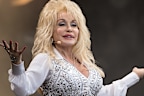 Dolly Parton performs on the Pyramid Stage during Day 3 of the Glastonbury Festival at Worthy Farm on June 29, 2014 in Glastonbury, England.