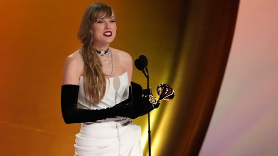 Taylor Swift dominated the Grammys not because of what she won, but because she used the platform to announce her brand new album.