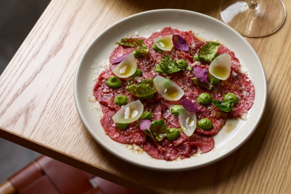 Civico 47’s classic beef carpaccio.