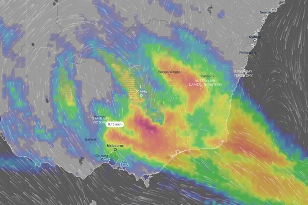 Millions of people across south-east Australia are set to cop a drenching in the coming days.