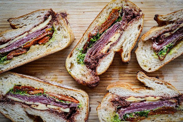 The longer this share-friendly sandwich loaf sits, the better it becomes.