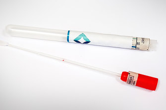 The self-collection swab will be widely available from July next year.