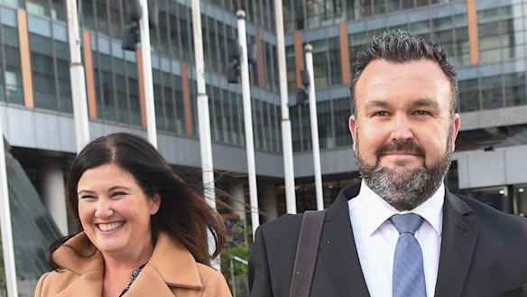 Jason Storey, chief operations officer Youi, leaving the royal commission after giving evidence. 