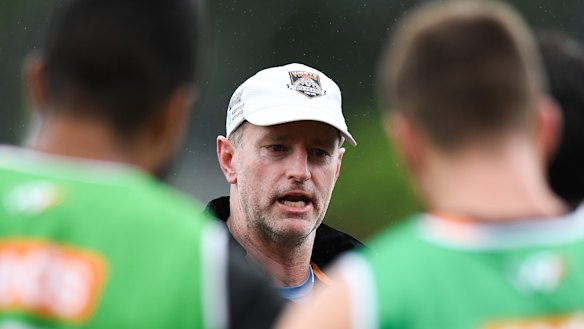 Troubling times: Wests Tigers coach Michael Maguire has had a tough year at the club as issues have surfaced with Ryan Matterson, Josh Reynolds and Russell Packer.