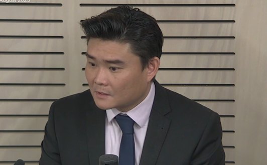 Former Transport for NSW senior project engineer David Liu appears before the ICAC inquiry.