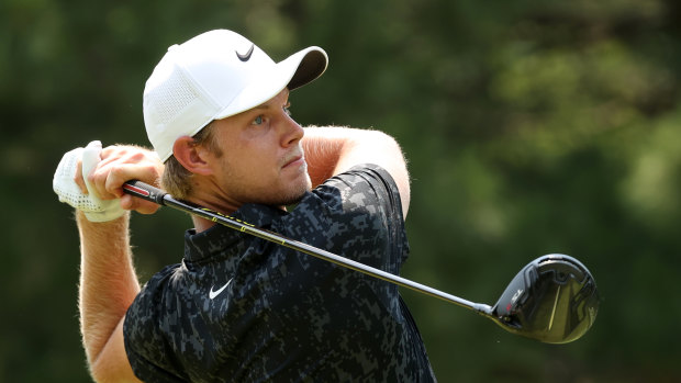 Cam Davis during the final round of the Rocket Mortgage Classic in Detroit.