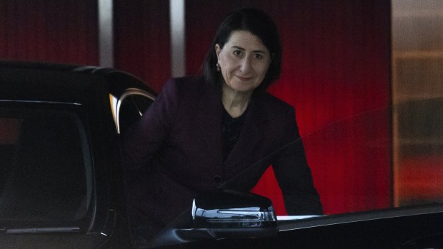 Former NSW premier Gladys Berejiklian outside her home in Sydney on Friday before the Court of Appeal judgment was handed down.