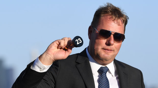 Number's up: Nick Williams draws barrier 23 for Melbourne Cup favourite Yucatan.