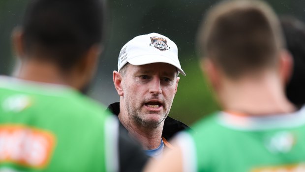 Michael Maguire faces his former club South Sydney for the first time on Saturday night.