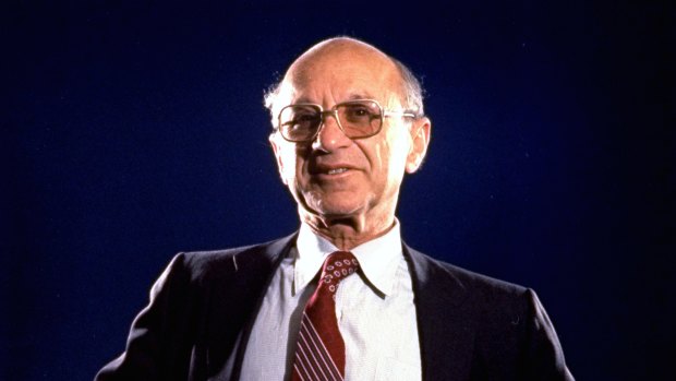 Milton Friedman in 1977. Friedman said you could attach a probability to each possible outcome and then multiply these together to get the “expected outcome”.