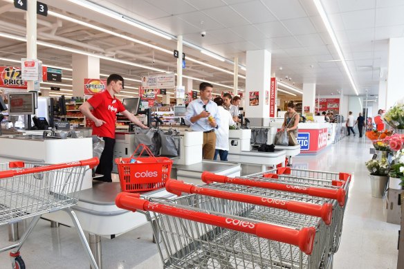The checkout could soon be a thing of the past, according to one of Coles' senior executives.