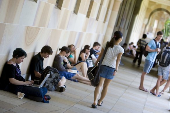 Foreign students make up 13 per cent of Australia’s university enrolments.