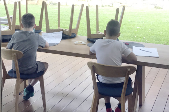 Sydney children adjust to a new school environment.