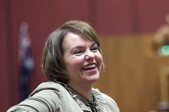 The Labor Party has chosen a replacement for former senator Kimberley Kitching.