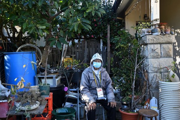 Victor Jauco, originally from the Philippines, lives alone after his wife died in January this year.
