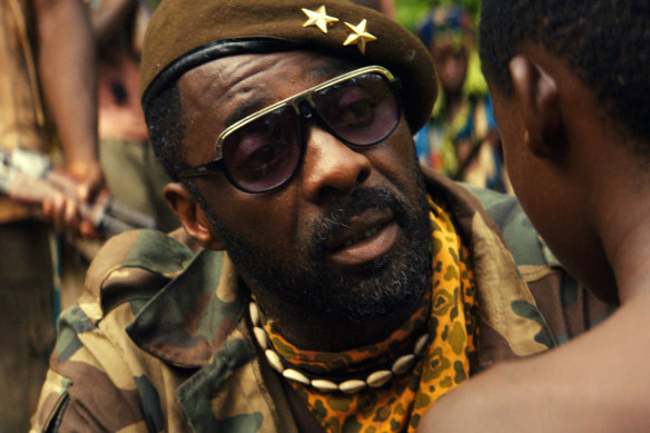 Idris Elba in Beasts of No Nation.