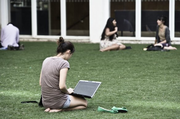 More than 200,000 Chinese students study at Australian universities, making up about 10 per cent of the student population.