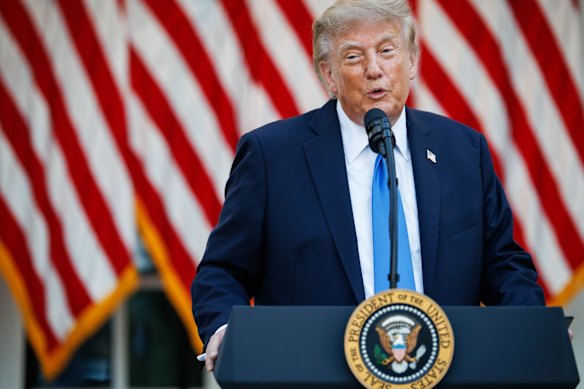 Trump has repeatedly linked the island dispute to the UK declining to send ships to help open the Strait of Hormuz.