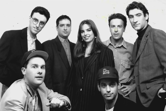 Molloy (second from left, back row) with the D-Generation in 1992.