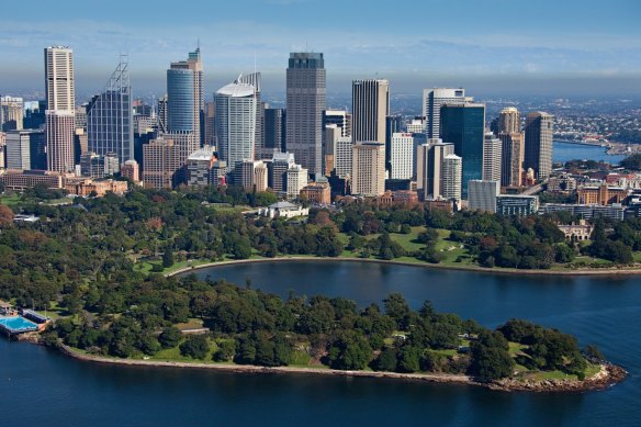 A bird’s eye view of the Royal Botanic Gardens. You’ll get plenty of views of birds from the ground too. 