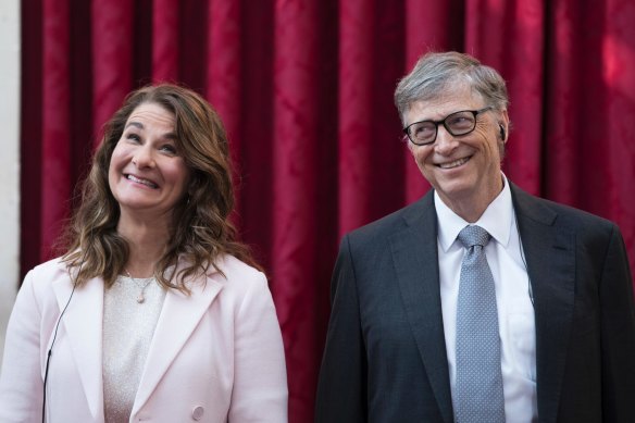 Melinda and Bill Gates.

