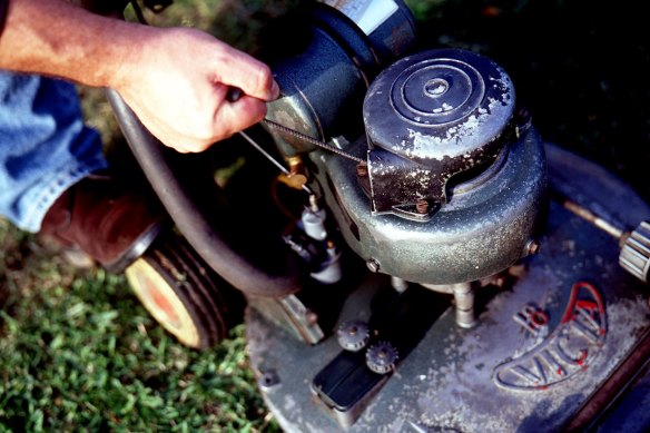 The Victa lawnmower was invented by a Mervyn Victor Richardson in a backyard shed in Concord.