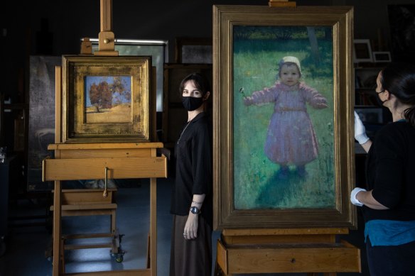 Tom Roberts’ She Oak and Sunlight, with Young Girl by Iso Rae