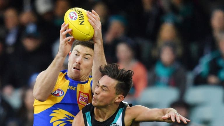 Powerhouse in the air: West Coast's Jeremy McGovern.