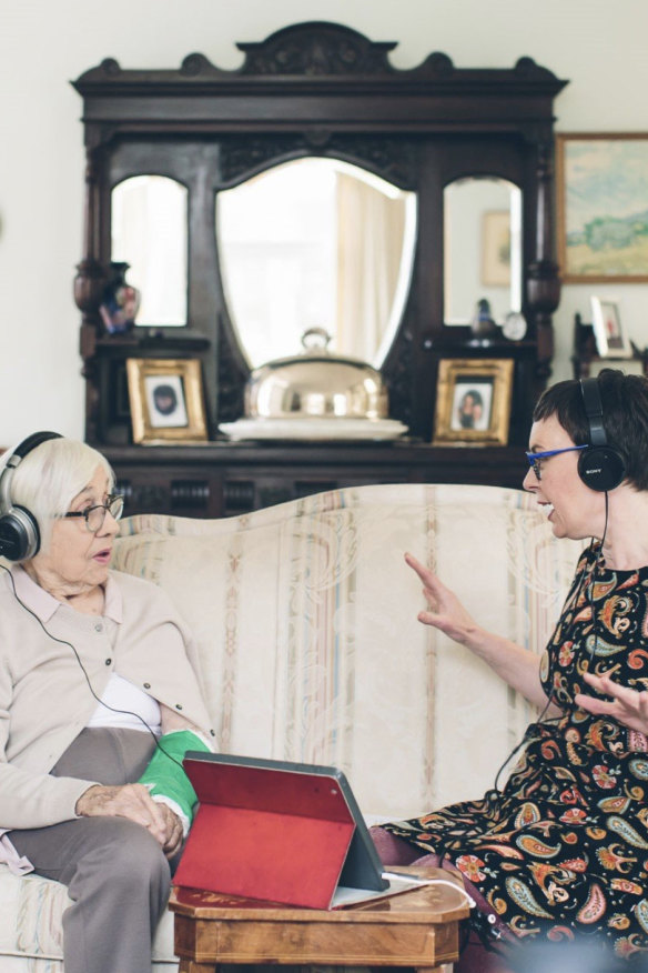 Recorded her mum Anne’s life story in 2018 prompted Dimity Brassil (right) to launch a company, A Lasting Tale, offering the service.