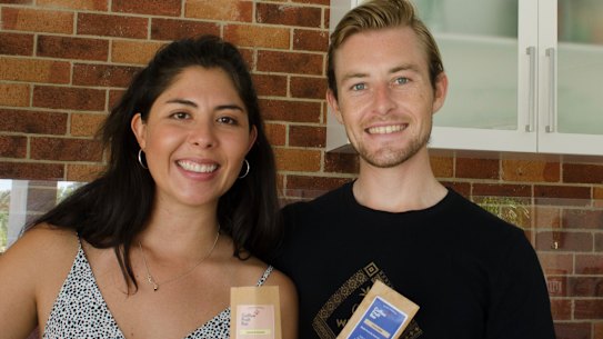 Lachlan Powell and his partner