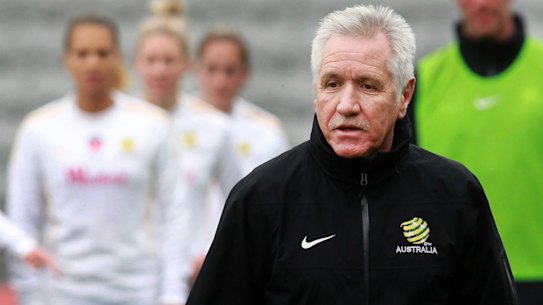 Old favourite: Football Ferns coach Tom Sermanni pictured during his last stint with the Matildas.