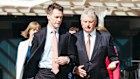 Peter McGauran (right) with Premier Chris Minns at the announcement of the plan in December 2023.